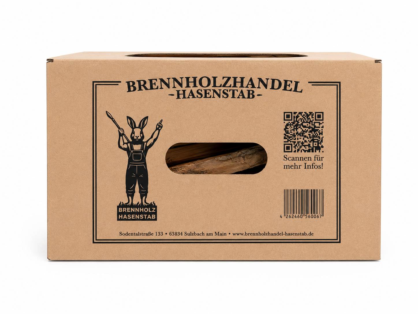 Verpackung für Brennholz Buche vom Brennholzhandel Hasenstab
